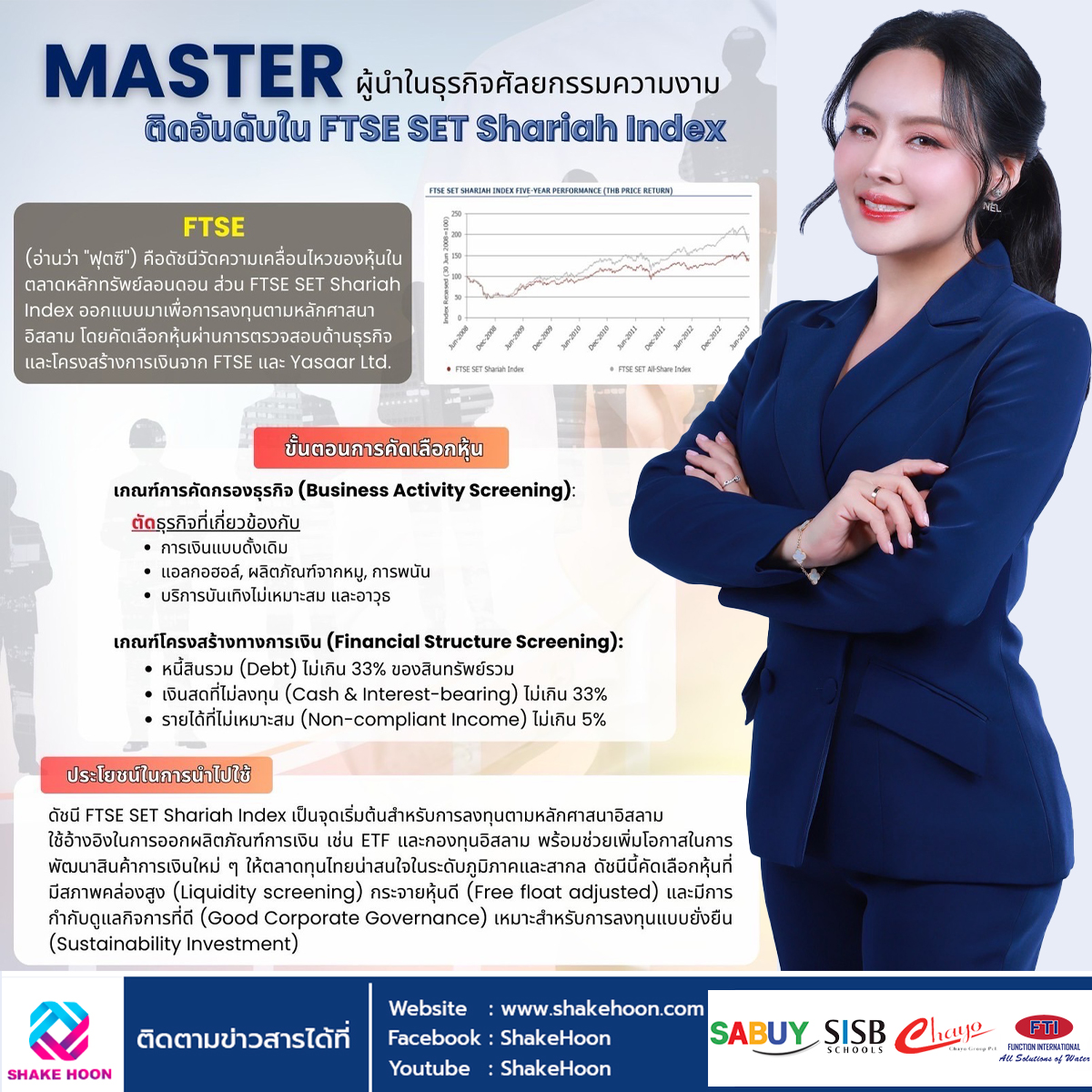MASTER ติดอันดับ FTSE SET Shariah Index มีผล 23 ธ.ค. นี้